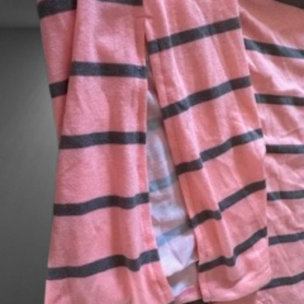 Coral Striped Maxi Dress 5126 NWT Boutique - Picture 5 of 7